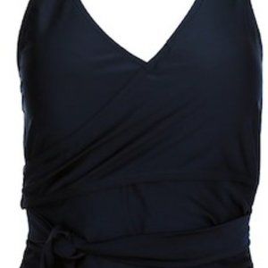 Nani Swimwear Tied Up One-Piece Swimsuit - Women's Size Large (L) Black